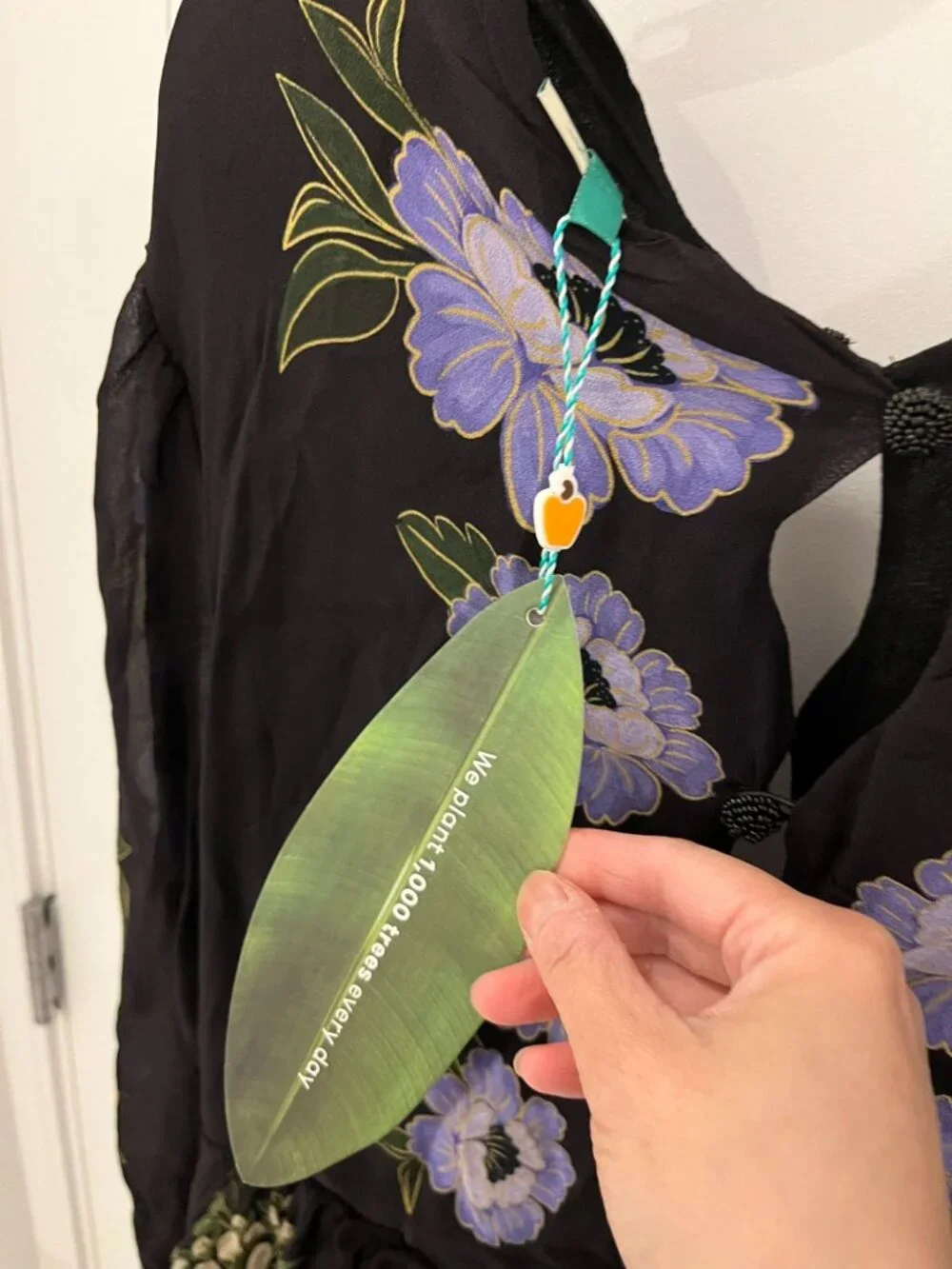 NWT Farm Rio Black Winter Garden Ruffle Maxi Dress LARGE Floral Embroidered NEW - Picture 10 of 12